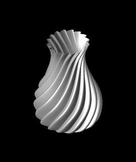 sarmal vazo kulübe Yazdır 3d print model - Mito3D