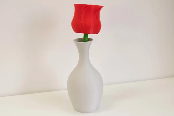 spiral vase rose modular stem - 3d by formfutura on thangs 3d print model - Mito3D