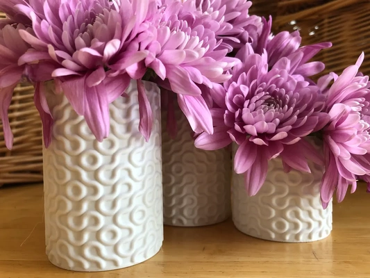 spiralized truchet vases - 3d by davemakesstuff on thangs vase flower container mode spiralize easy print tiles math art aperiodic tiling 3d print model - Mito3D