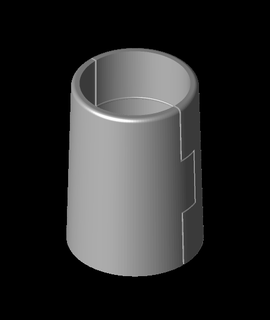 split Ärmel Doppelstl erikfelton 3d print model - Mito3D