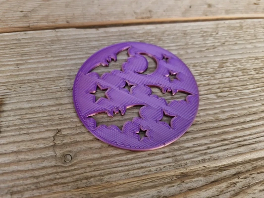 spooky coasters - bats 3d by omsculpts on thangs creepy scary cursed halloween 3d print model - Mito3D