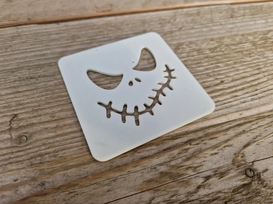 spooky coasters - skellington square 3d by omsculpts on thangs hobbies & leisure special occasions holidays seasonal events pumpkin scary creepy cursed halloween 3d print model - Mito3D