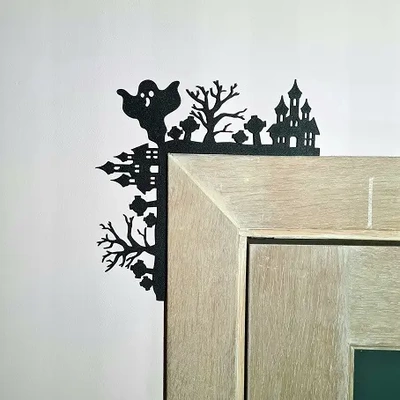 spooky door corner decoration - 3d by prints gifts on thangs 3d print model - Mito3D