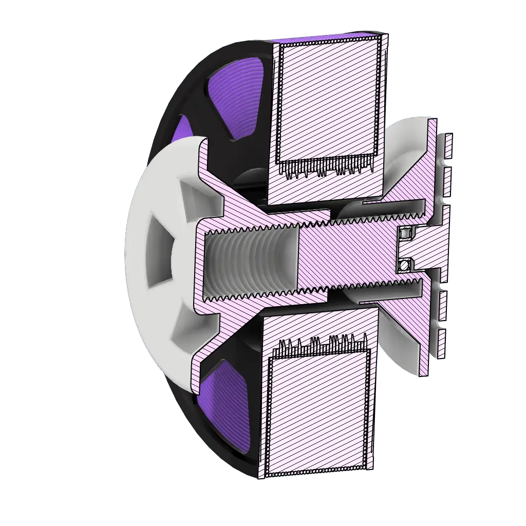 spool holder optimized - 3d by swagner on thangs 3D print model - Mito3D