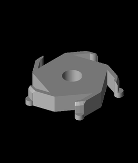 spool hub 10mm diameter 50mm pir 3d print model - Mito3D