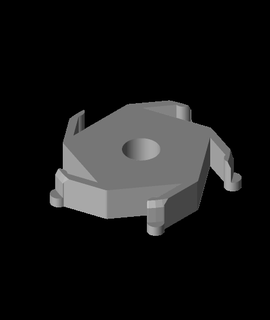 spool hub 10mm diameter 50mm collar 3d print model - Mito3D
