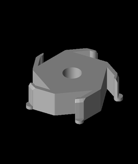 carrete cubo 10mm diámetro 52mm pir 3d print model - Mito3D