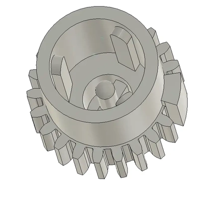spur gear 22 teeth obj - 3d by marchi on thangs 3d print model - Mito3D