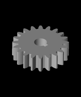 spur gear roboninja 3d print model - Mito3D