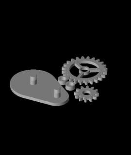 spur gears lock fixed jj prints 3d print model - Mito3D