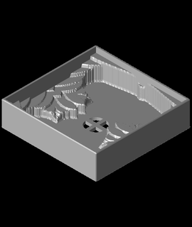 quadrado fractal bonsai plantador sinal 3d print model - Mito3D