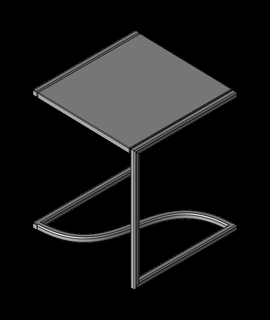 square frame tablestep 3d model cforcad thangs 3d print model - Mito3D