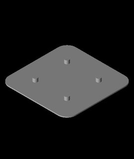 quadrado engrenagem robinja 3d print model - Mito3D