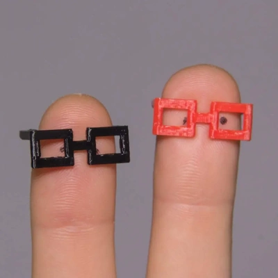 meydan gözlük lil'hats'n'stuff 3d by teşekkürler çerçeveler dikdörtgen özellikler gözlükler küçük mini minyatür şekil heykelcik aksiyon şapkalar n oyuncak bebek inek nerdy geek 3d print model - Mito3D