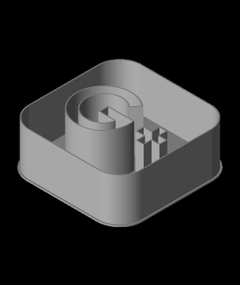 square google + logo nestable box v1 3d print model - Mito3D