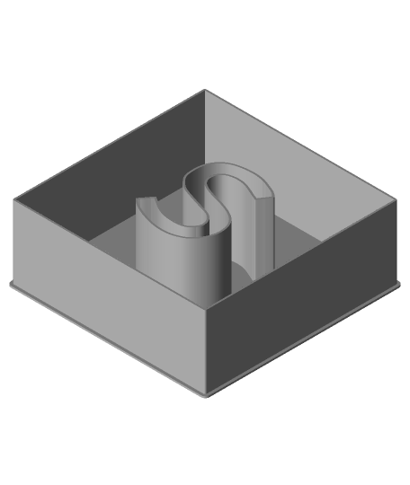 quadrado nestable caixa v1 3D print model - Mito3D