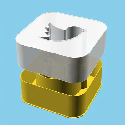 square twitter logo nestable box v1 - 3d by ppac on thangs 3d print model - Mito3D