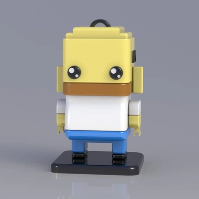 squadrato omero simpson 3d by mech3d stampa on grazie 3d print model - Mito3D