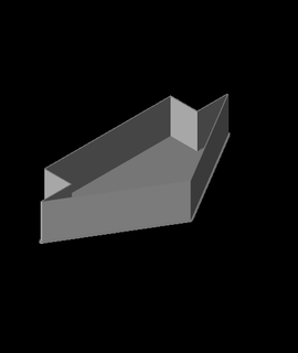 squat black rightwards arrow nestable bo 3d print model - Mito3D