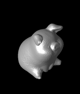 squat pig generated revopoint pop 3d model thangs 3d print model - Mito3D