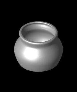 squatty clay pot filamentalprintworks 3d print model - Mito3D