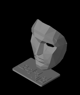kalamar oyun solisti maske bağımsız 3d model teşekkürler 3d print model - Mito3D