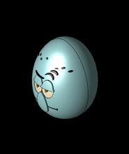 kalamar koğuş Yumurta 3d model baskıya basın teşekkürler 3d print model - Mito3D