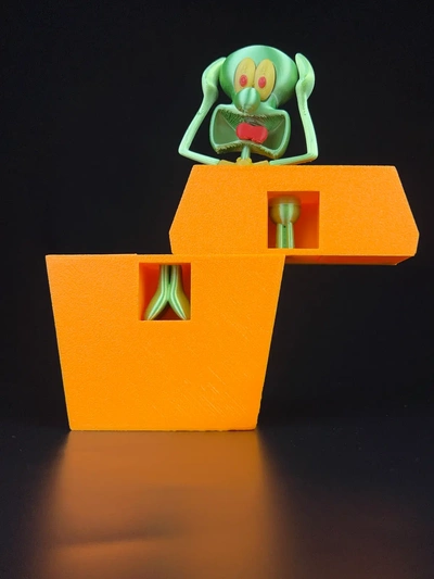calamardo magia caja 3d by prensa imprimir on gracias truco esponja beto 3d print model - Mito3D