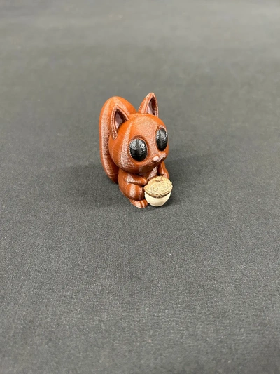 squirrel a nut - 3d by built bot on thangs 3d print model - Mito3D
