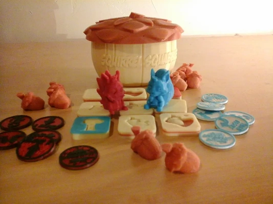 squirrel squabble 3d pnp board game - by pprofessor on thangs print play printandply 3d print model - Mito3D