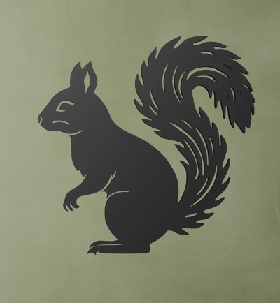 squirrel wall art - 3d by ri0m0 on thangs 3d print model - Mito3D