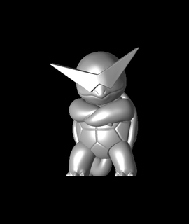 squirtle shades - pokemon fan art Arts & Entertainment 3d print model - Mito3D