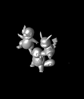 squirtlepikacharstl Hobbys Spiele 3d print model - Mito3D