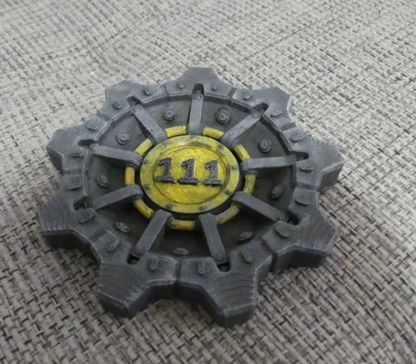 stackable fallout vault door coaster - 3d by layerlux3d on thangs 3d print model - Mito3D