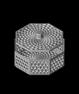 stackable herb dryer - hex pattern 3d print model - Mito3D