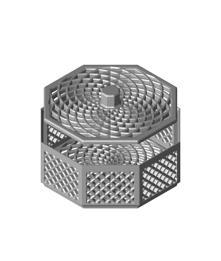 stackable herb dryer - square pattern 3D print model - Mito3D