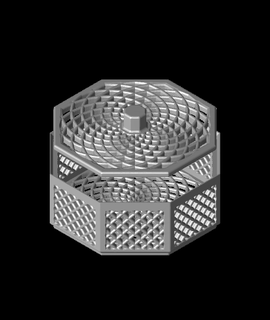 stackable herb dryer - square pattern 3d print model - Mito3D