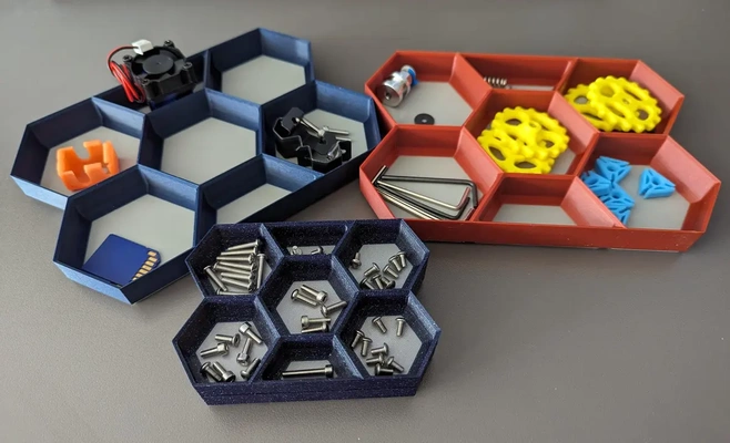 stackable hex tray organizer - 3d by don4ir on thangs 3d print model - Mito3D