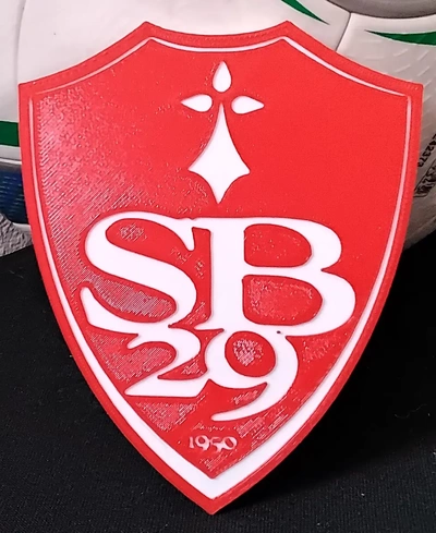 stade brest 29 sottobicchiere or placca 3d by daddywazzy creatore on grazie 3d print model - Mito3D