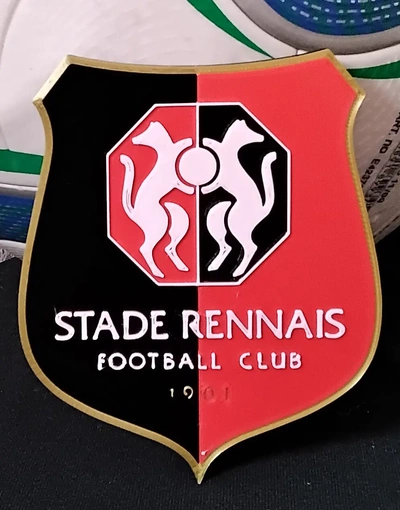 stade rennais football club rennes coaster or plaque 3d by papawazzy créateur 3d print model - Mito3D