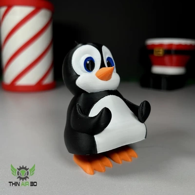 standing penguin pencil holder - 3d by thinair3d on thangs 3d print model - Mito3D