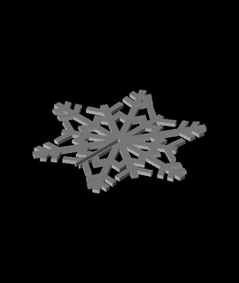 in piedi fiocco neve facile Stampa fessura insieme 3d print model - Mito3D