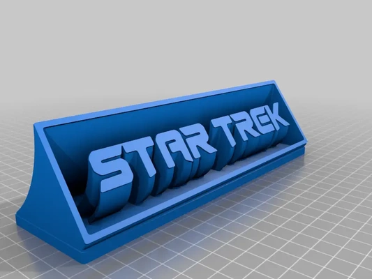 star trek desk logo - 3d by milvetretired on thangs 3d print model - Mito3D