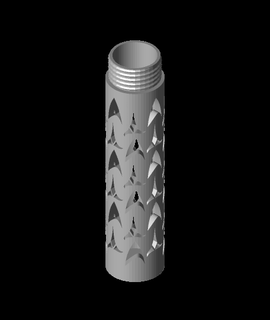 star trek pencil tube - easy print Home & Garden 3d print model - Mito3D