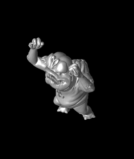 star wars- drooly baby rancor- pose 3 3d model thangs 3d print model - Mito3D