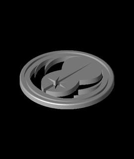 stella guerre jedi ordine moneta kcwarthog 3d print model - Mito3D