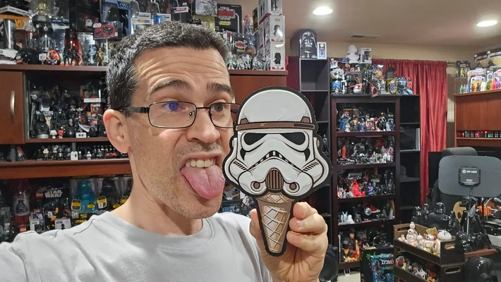 star wars inspired ice cream cone trooper hueforge imperial stormtrooper - 3d by chrispirillo on thangs food & drink cooking recipes desserts arts entertainment movies art wall ai midjourney empire 3d print model - Mito3D