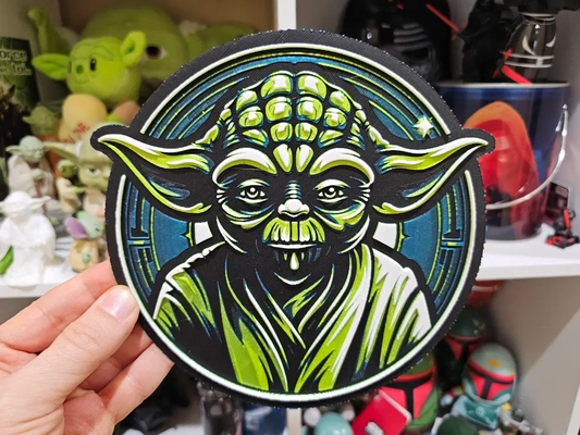 star wars inspired old jedi master hueforge yoda - 3d by chrispirillo on thangs arts & entertainment movies people society art wall ai midjourney dagobah alien creature empire strikes back 3d print model - Mito3D