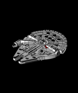star wars millennium falcon 3d model thangs 3d print model - Mito3D