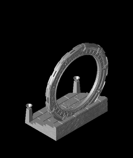 Stargate monde 1stl mécanique 3d print model - Mito3D